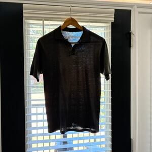 Vintage 1980s Paper Thin Burnout Gray Polo Shirt Men's Size S WIP Faded